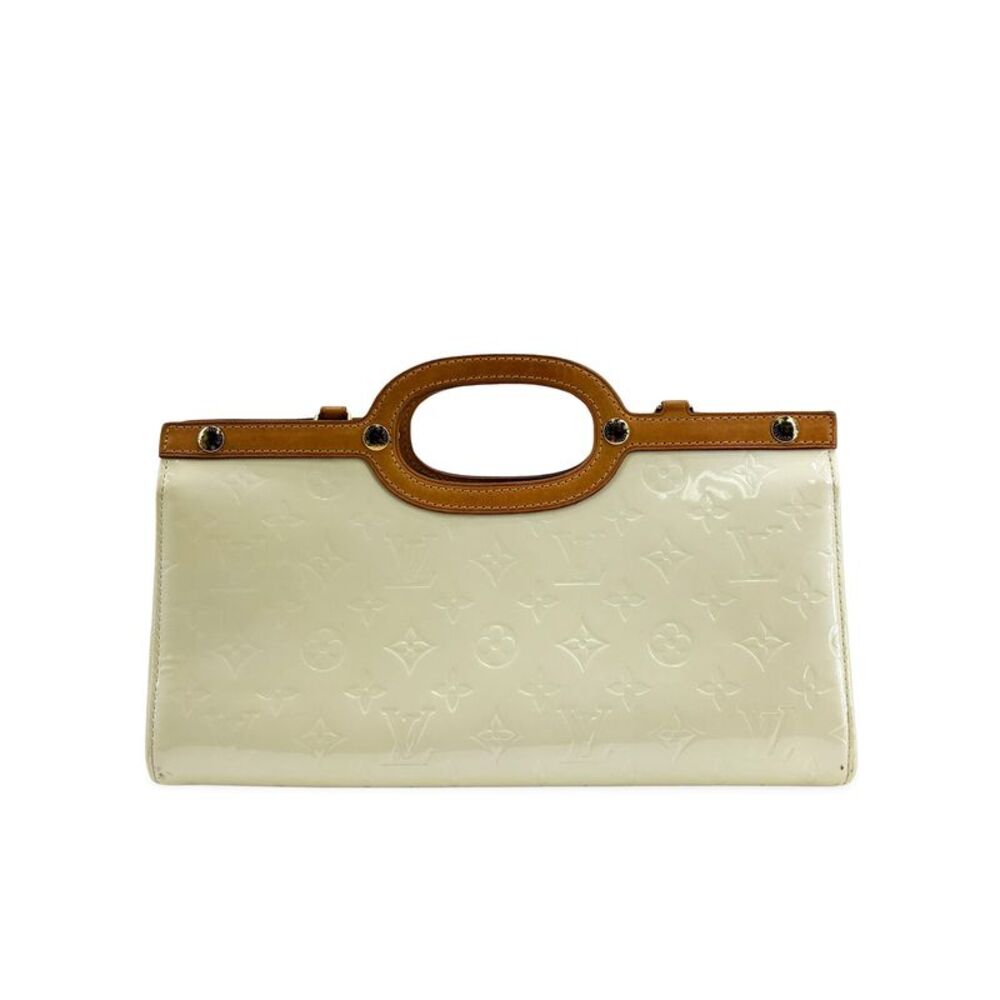 Louis Vuitton Roxbury Drive Monogram Vernis Beige Patent_Leather Handbag